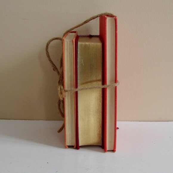 Vintage Books Bundle of 3 Red Orange Rustic Decor 50s Collectible - Picture 4 of 16